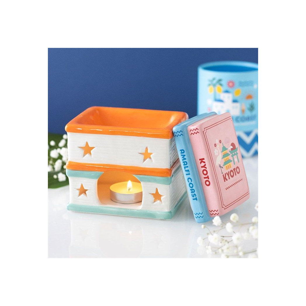 Travel Book Stack Oil Burner
