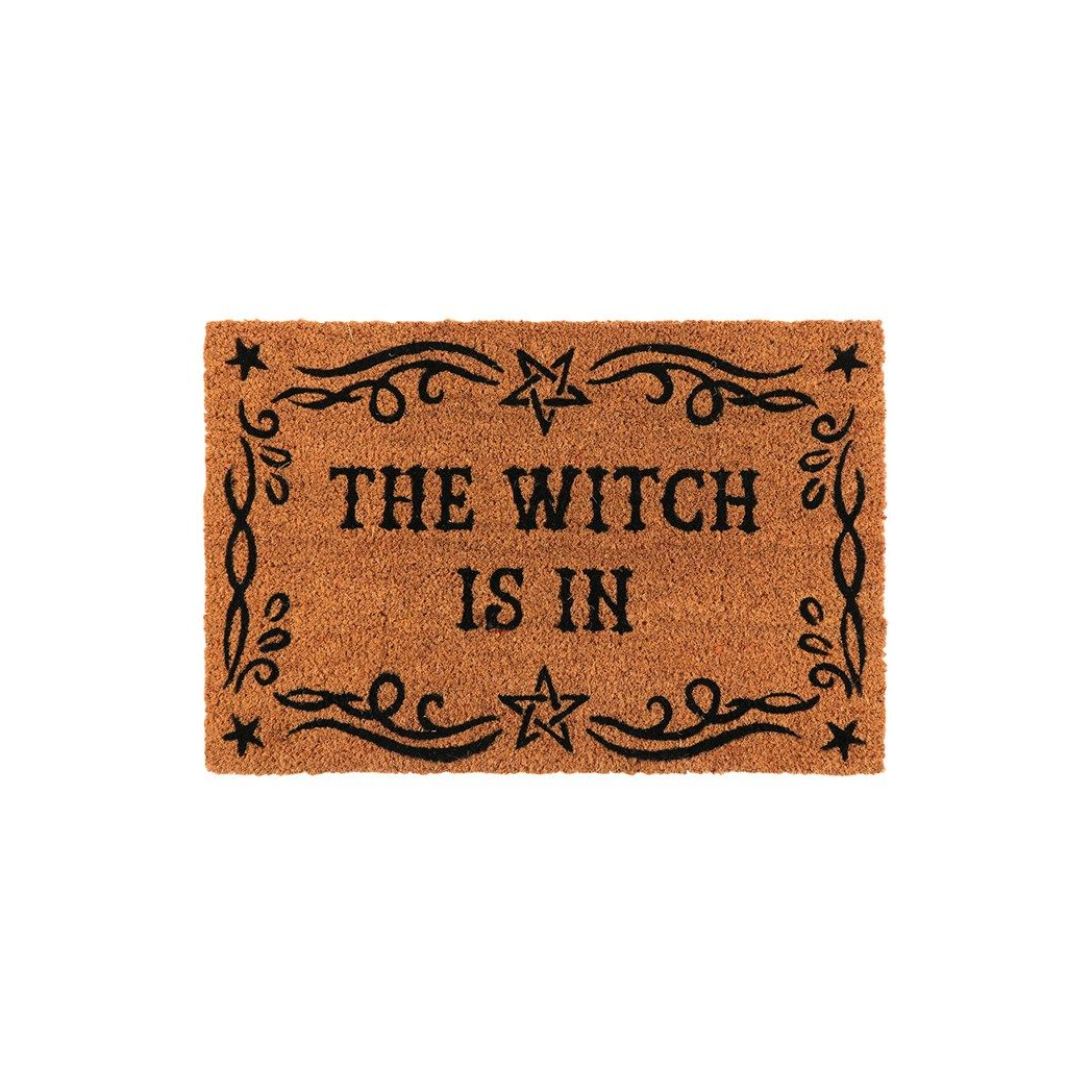 The Witch Is In Door Mat