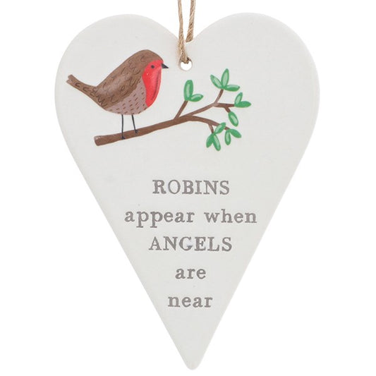 Hanging Heart Robins