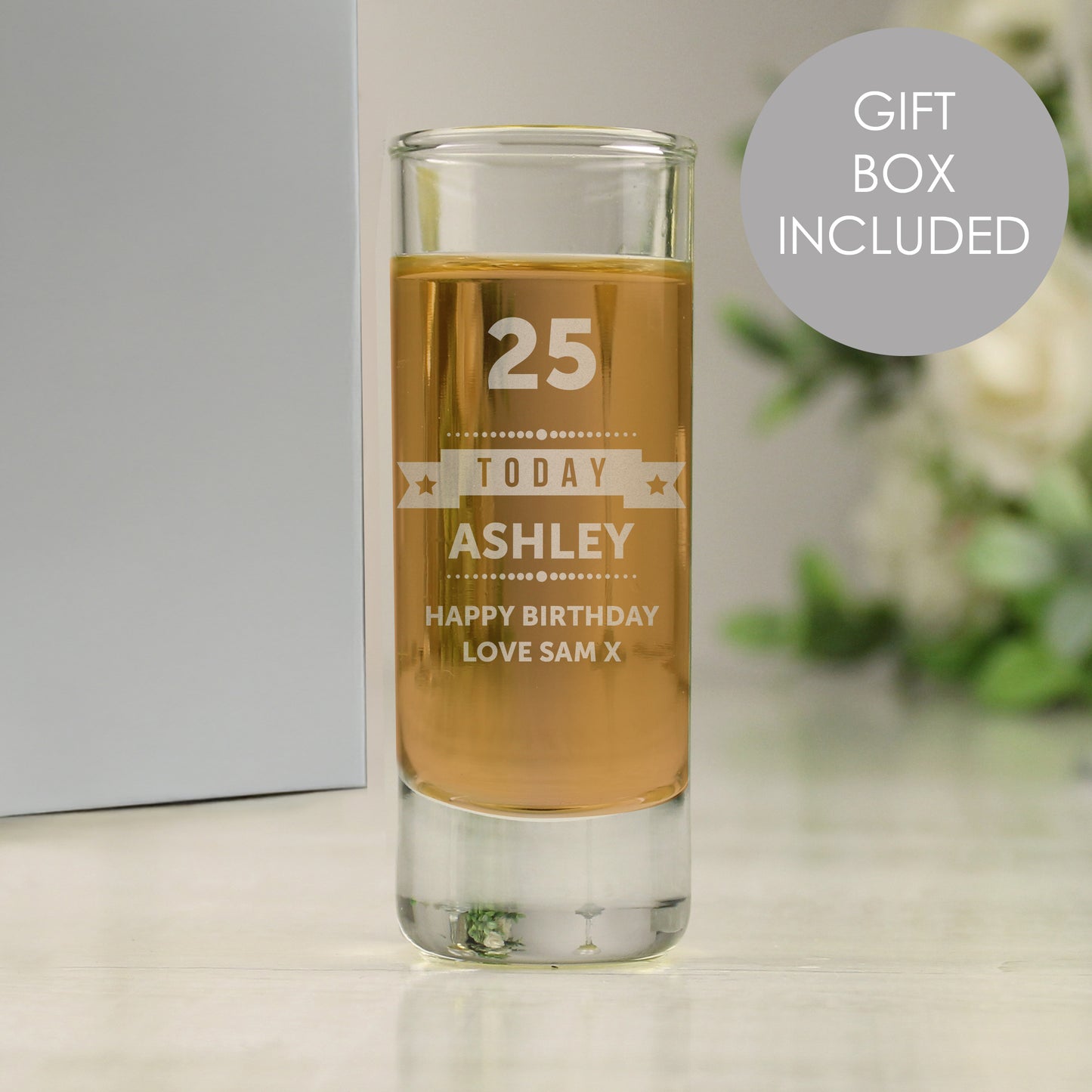Personalised Birthday Shot Glass