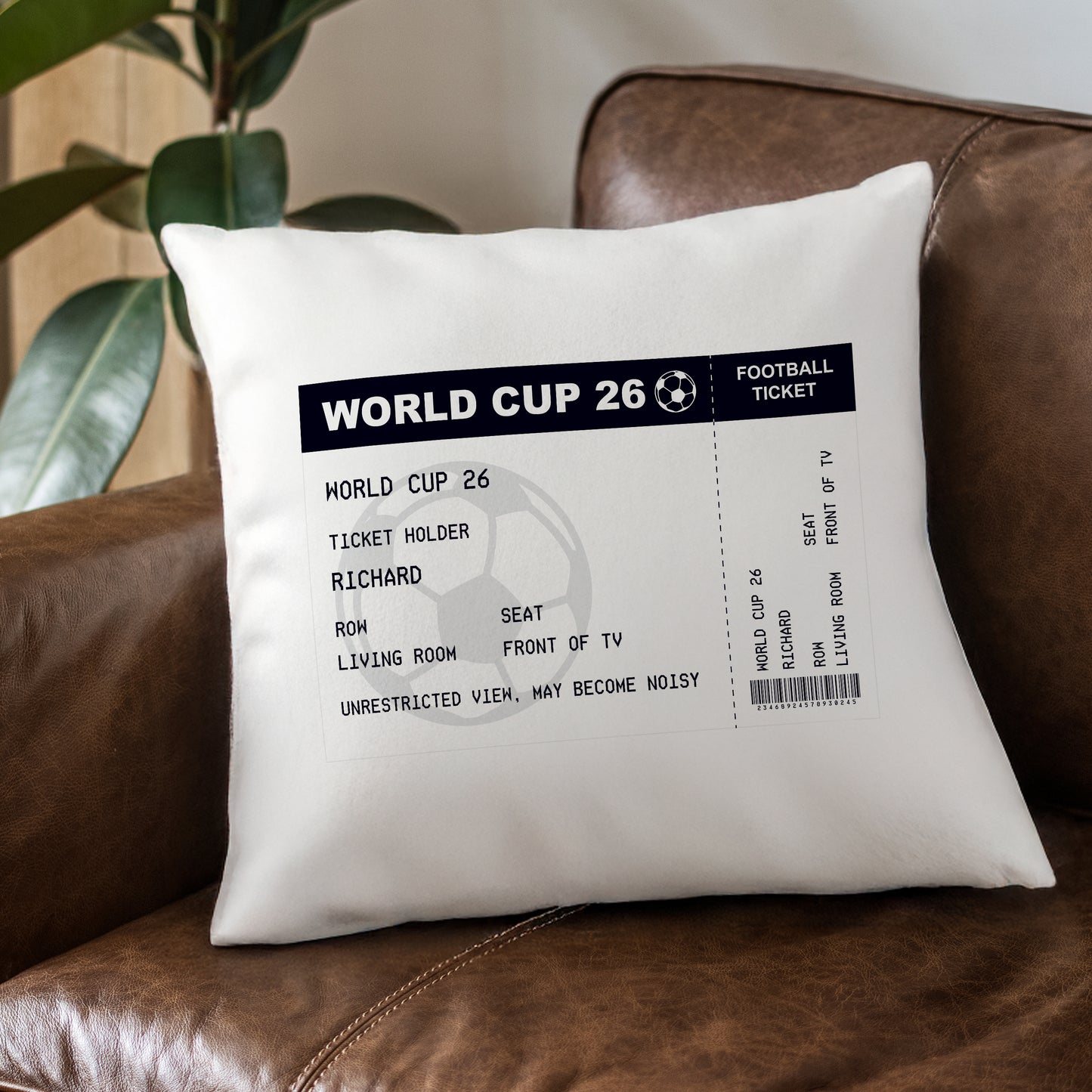 Personalised Football Cushion