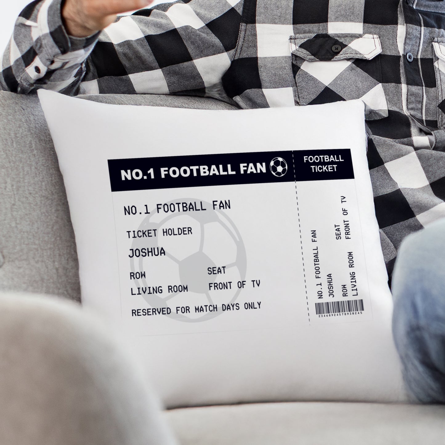 Personalised Football Cushion