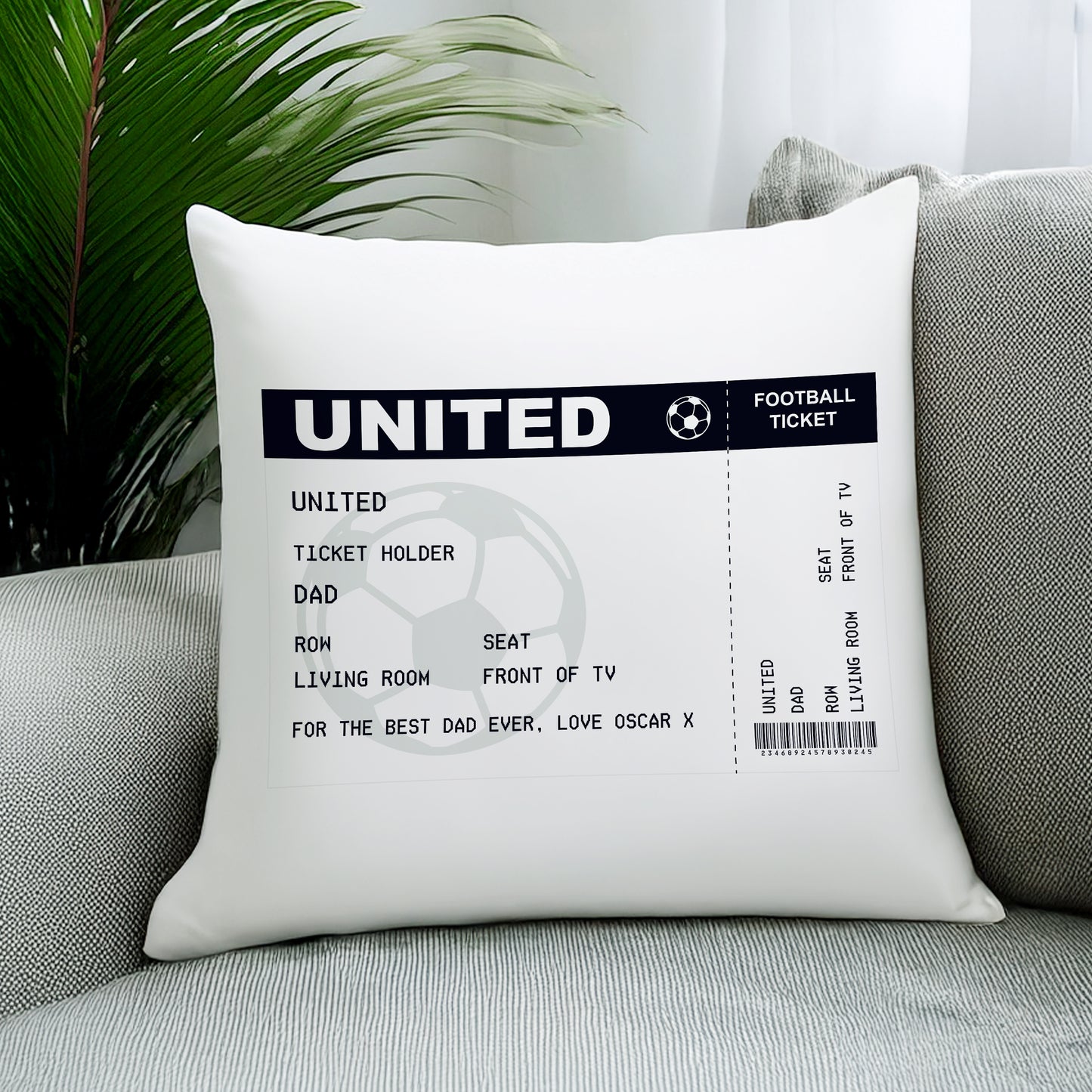 Personalised Football Cushion
