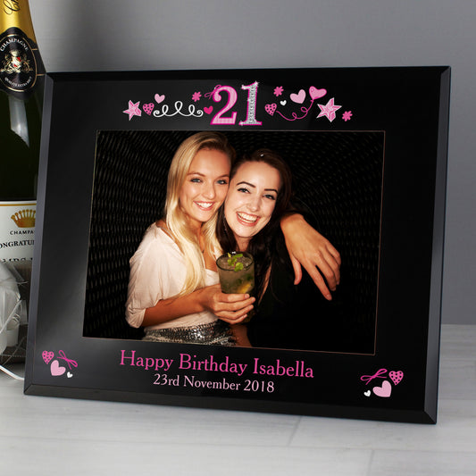 Personalised 21st Birthday Photo Frame