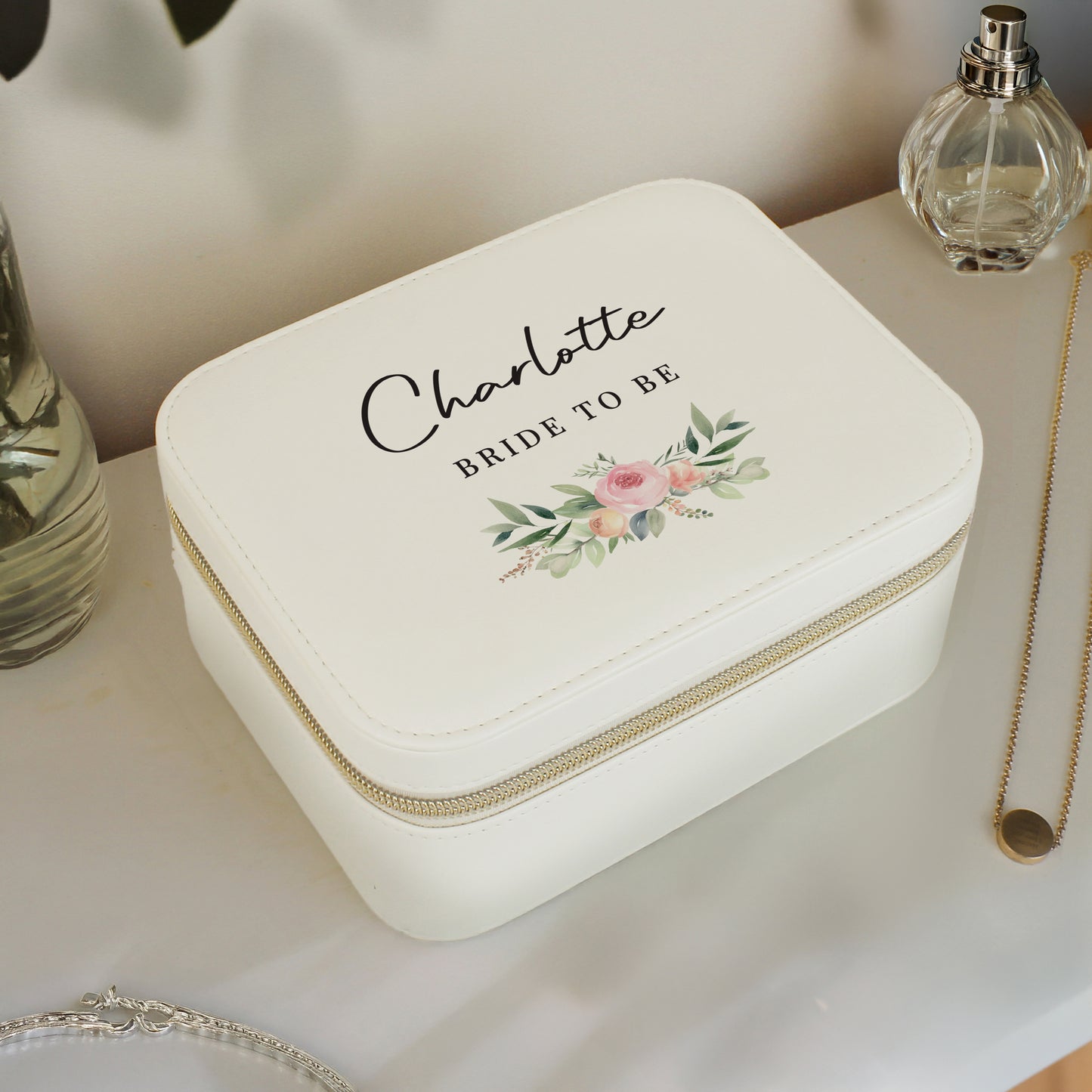 Personalised Travel Jewellery Box Wedding