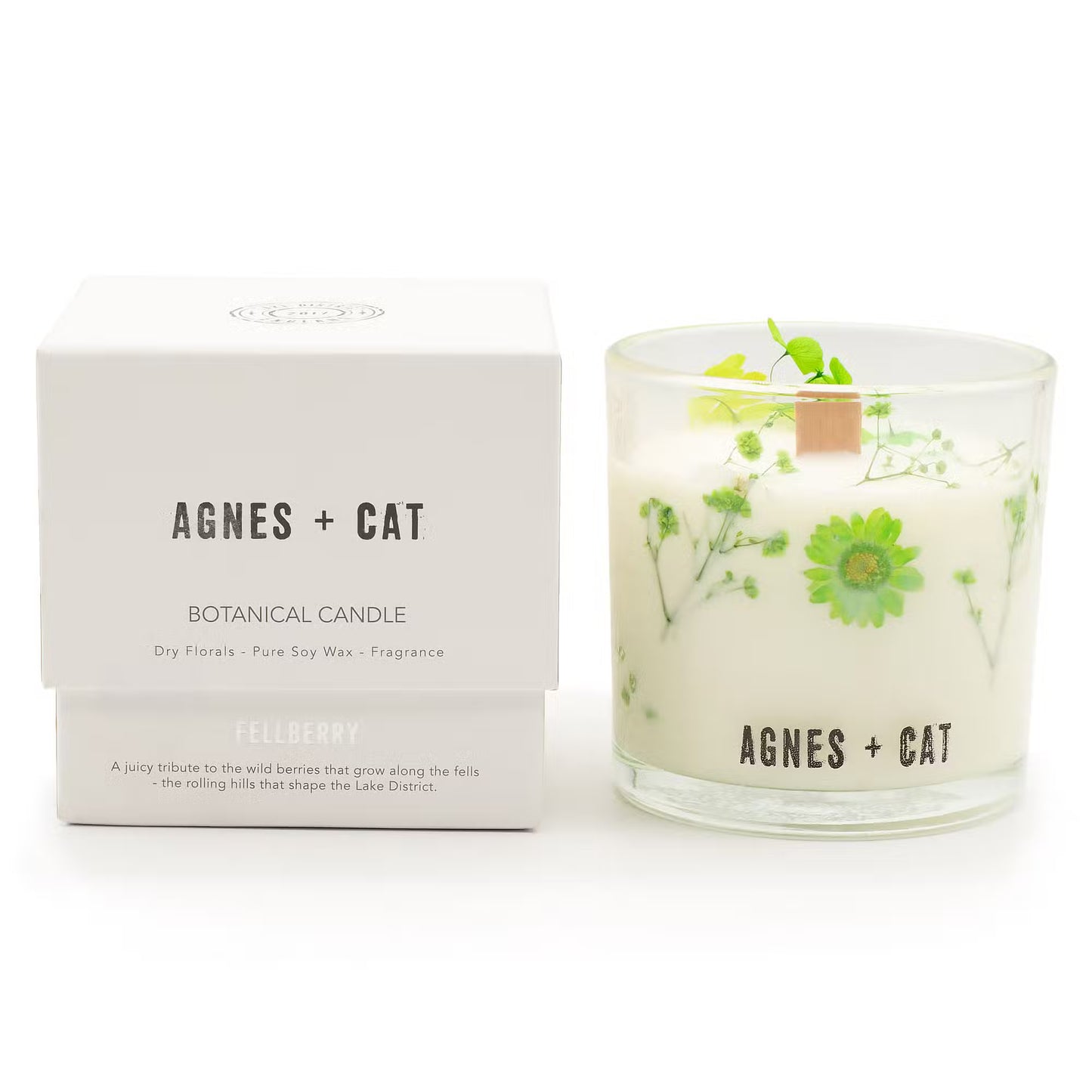 Agnes + Cat Botanical Soy Wax Candle Fellberry