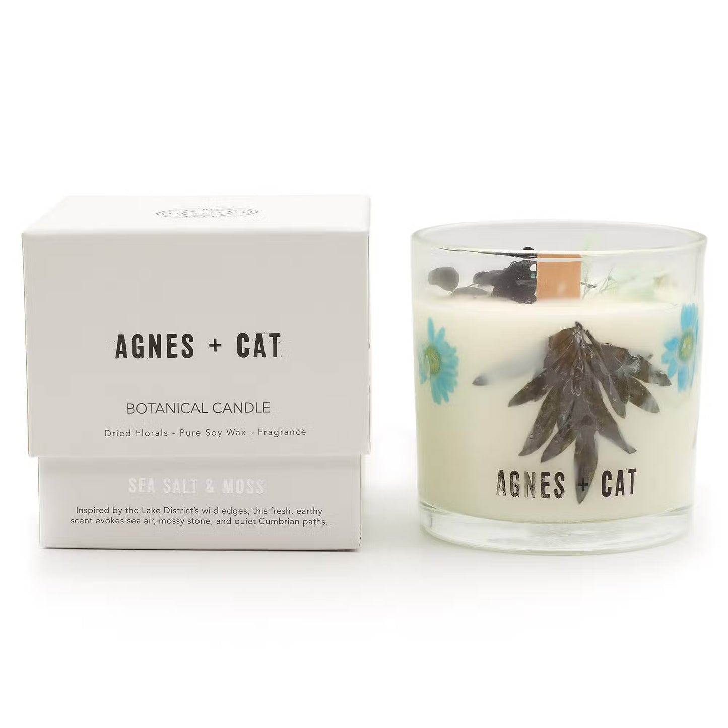 Agnes + Cat Botanical Soy Wax Candle Sea Salt and Moss