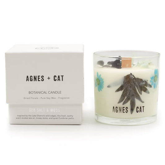Agnes + Cat Botanical Soy Wax Candle Sea Salt and Moss