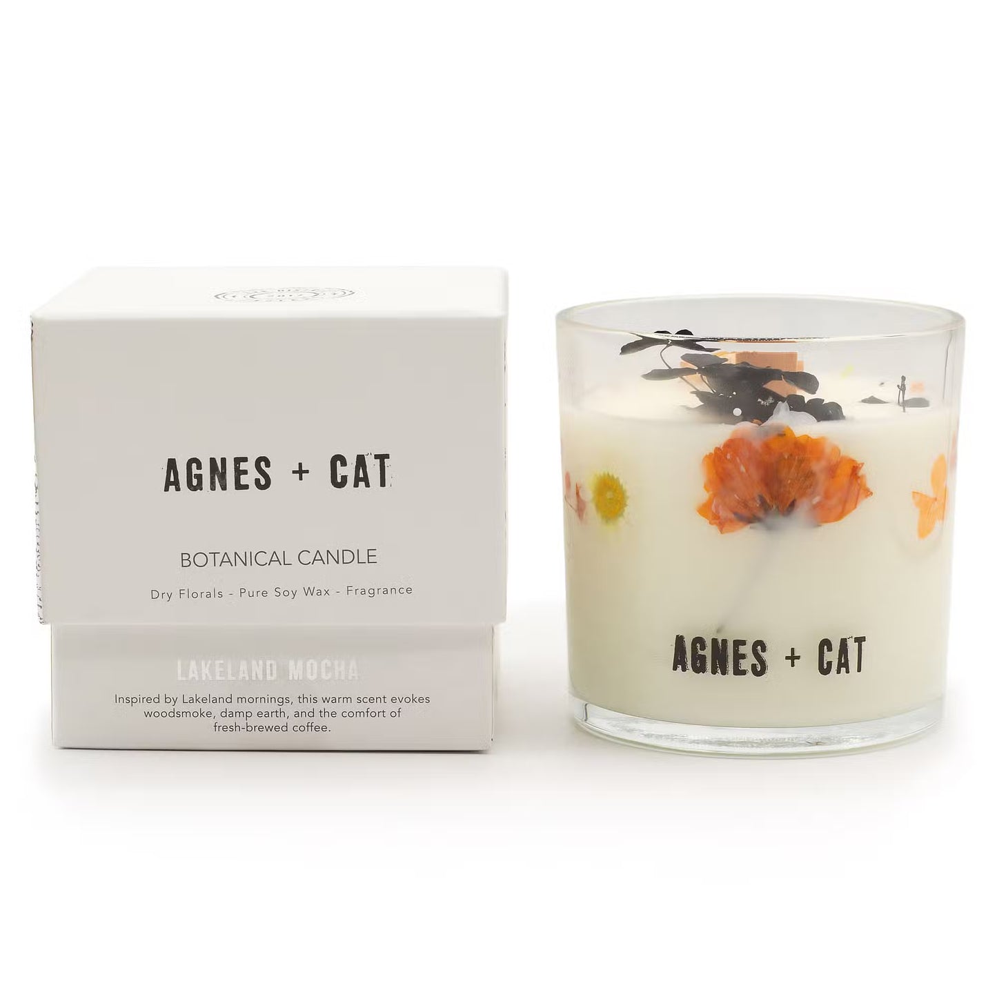 Agnes + Cat Botanical Soy Wax Candle Lakeland Mocha