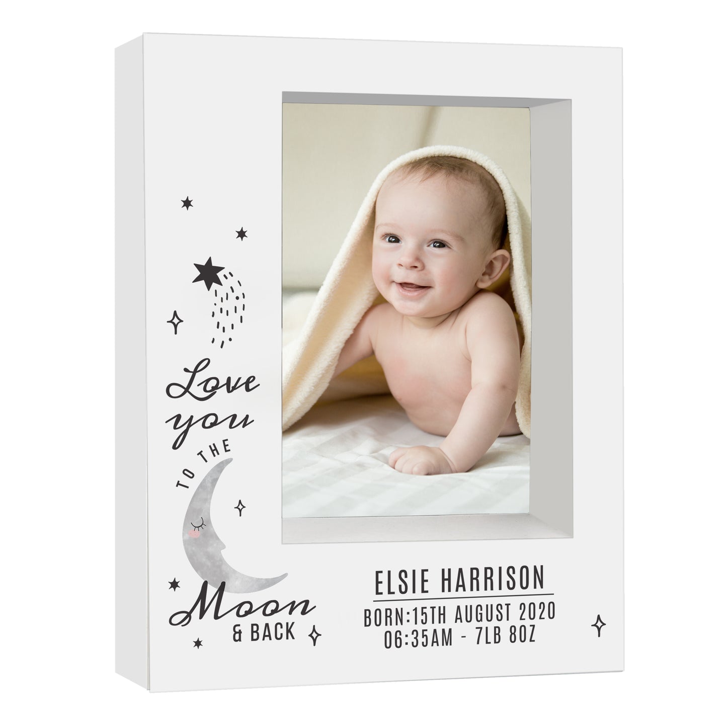 Personalised Baby Frame Love You To The Moon And Back