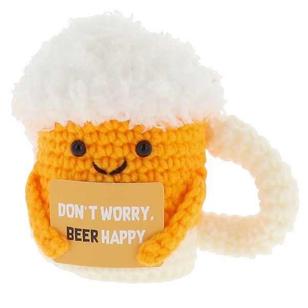 Don't Worry Beer Happy Cheery Crochet Friends