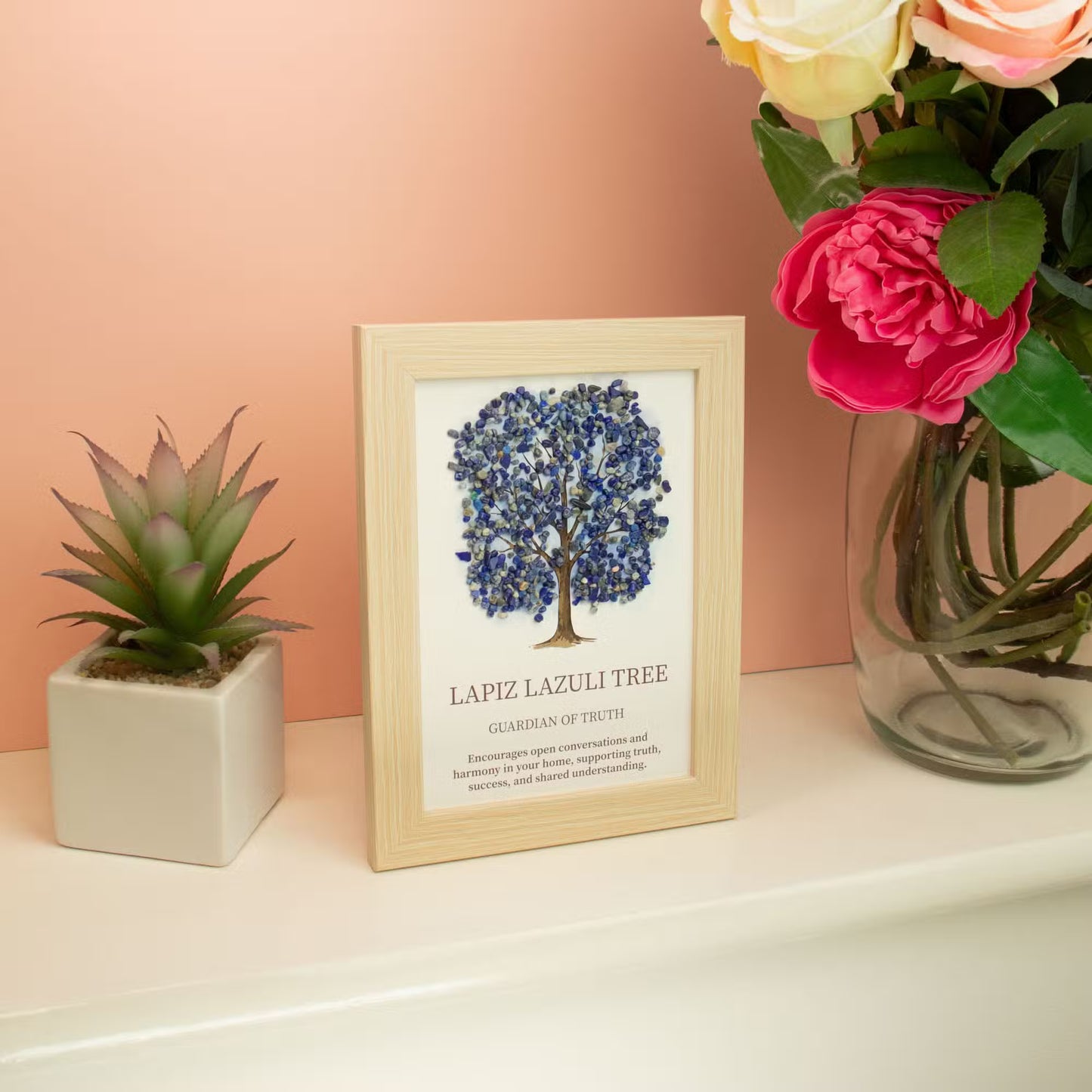 Crystal Tree Of Life Wall Art Lapis Lazuli