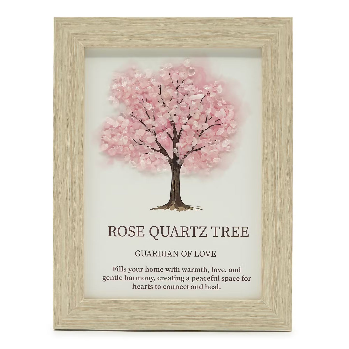 Crystal Tree Of Life Wall Art Rose Quartz