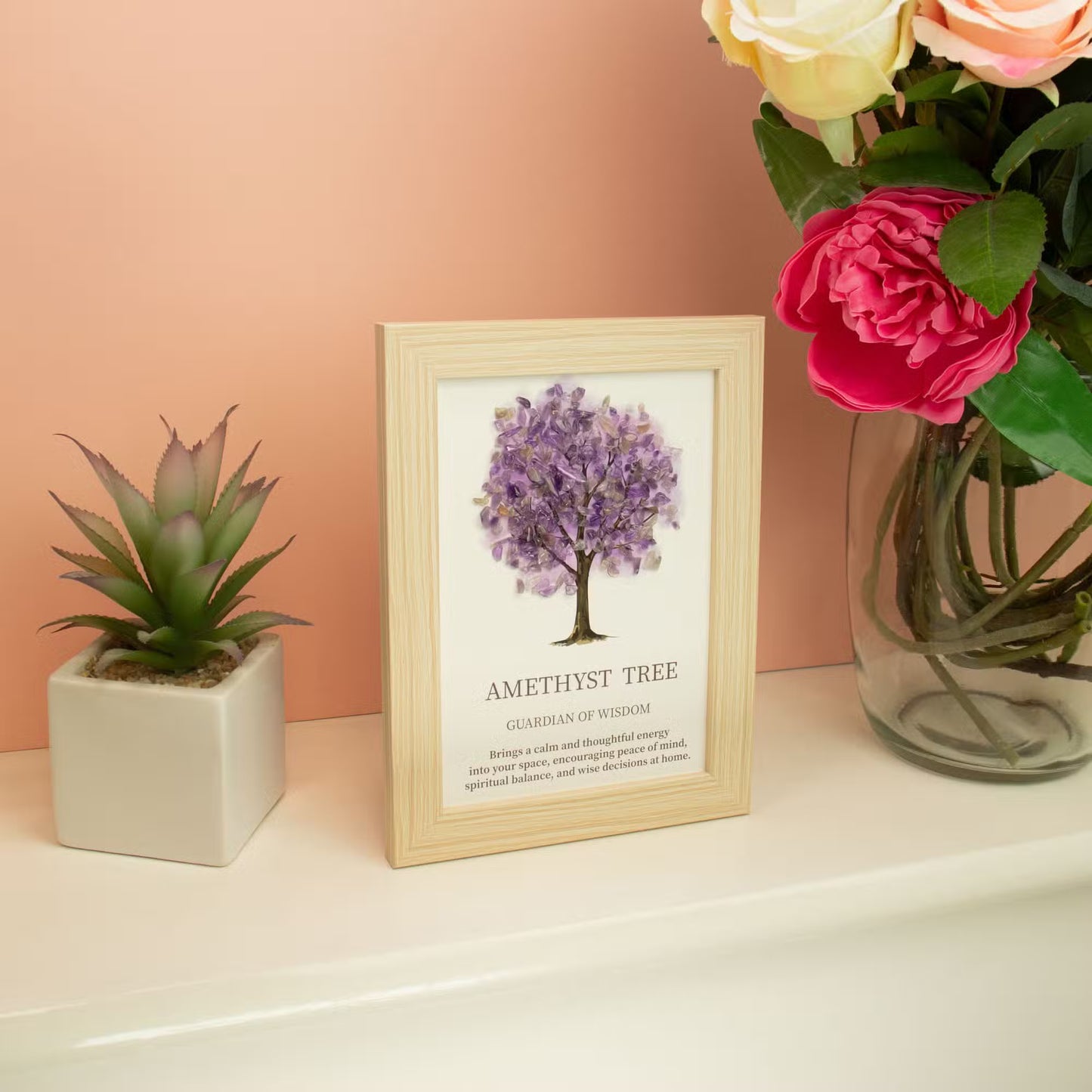Crystal Tree Of Life Wall Art Amethyst