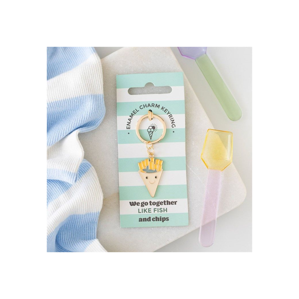 Fish And Chips Keyring