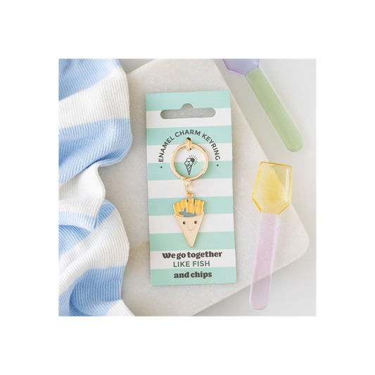 Fish And Chips Keyring