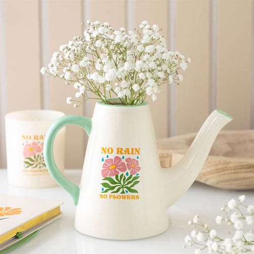Watering Can Vase No Rain No Flowers