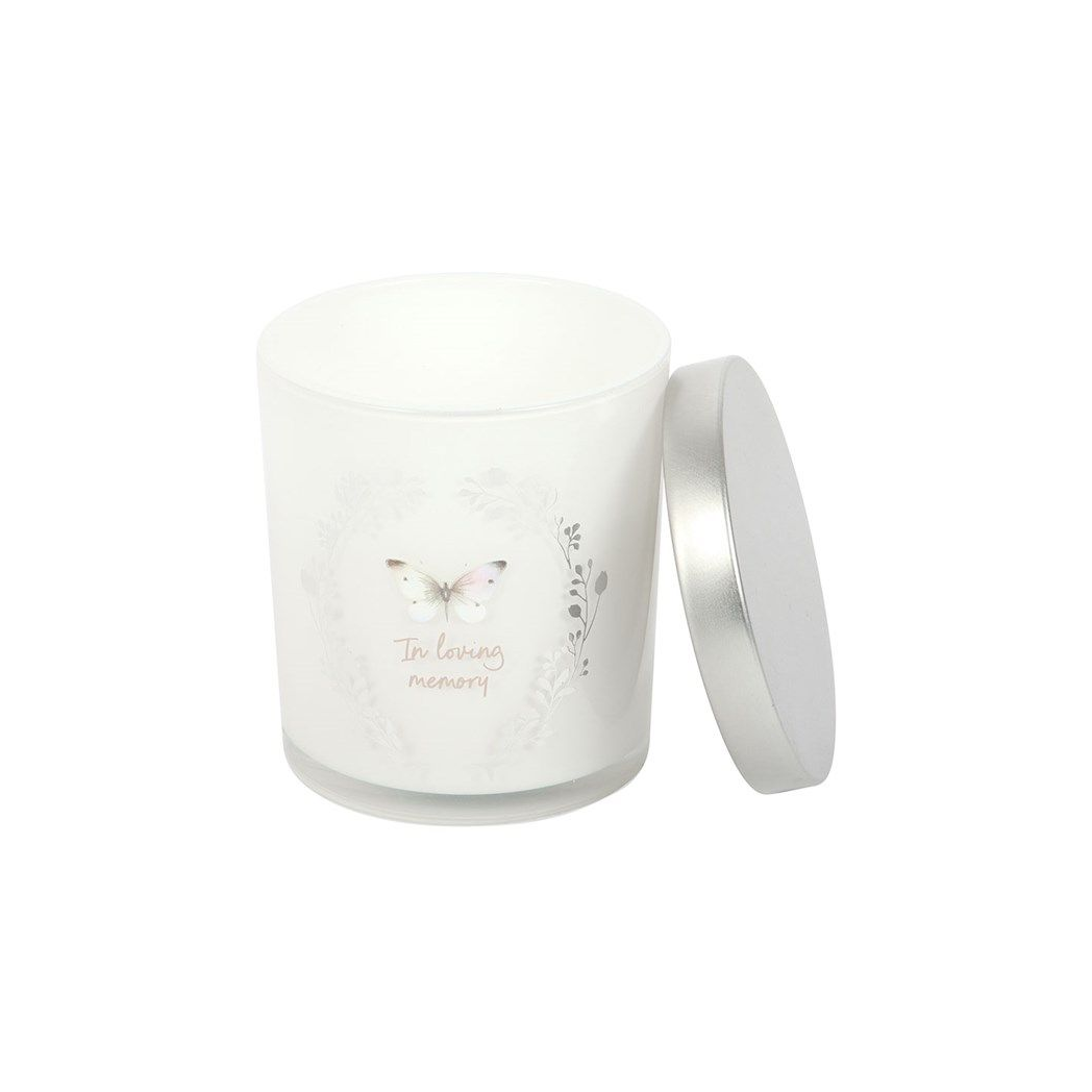 In Loving Memory Butterfly Candle