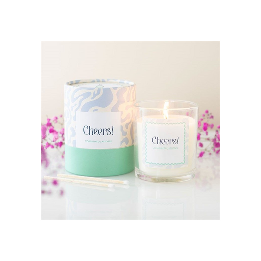 Cheers Congratulations Candle