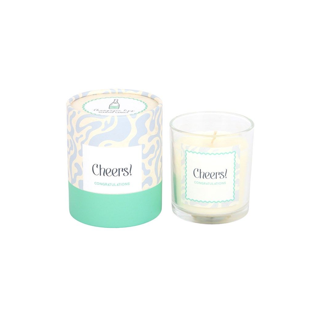 Cheers Congratulations Candle