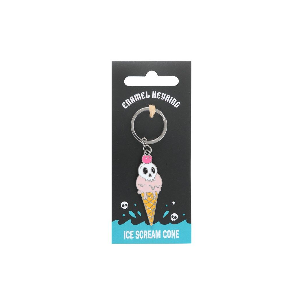 Ice Scream Cone Keyring