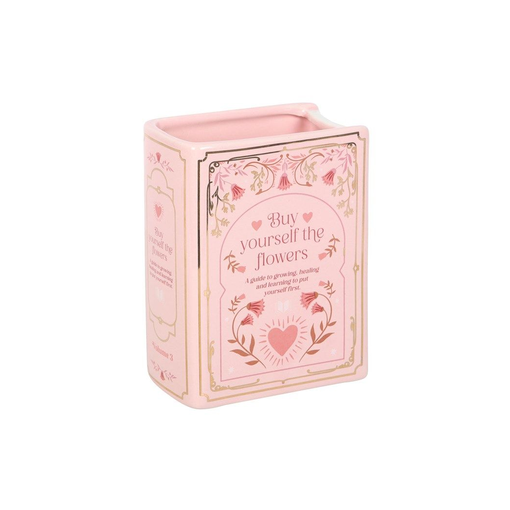 Pink Book Shaped Vase