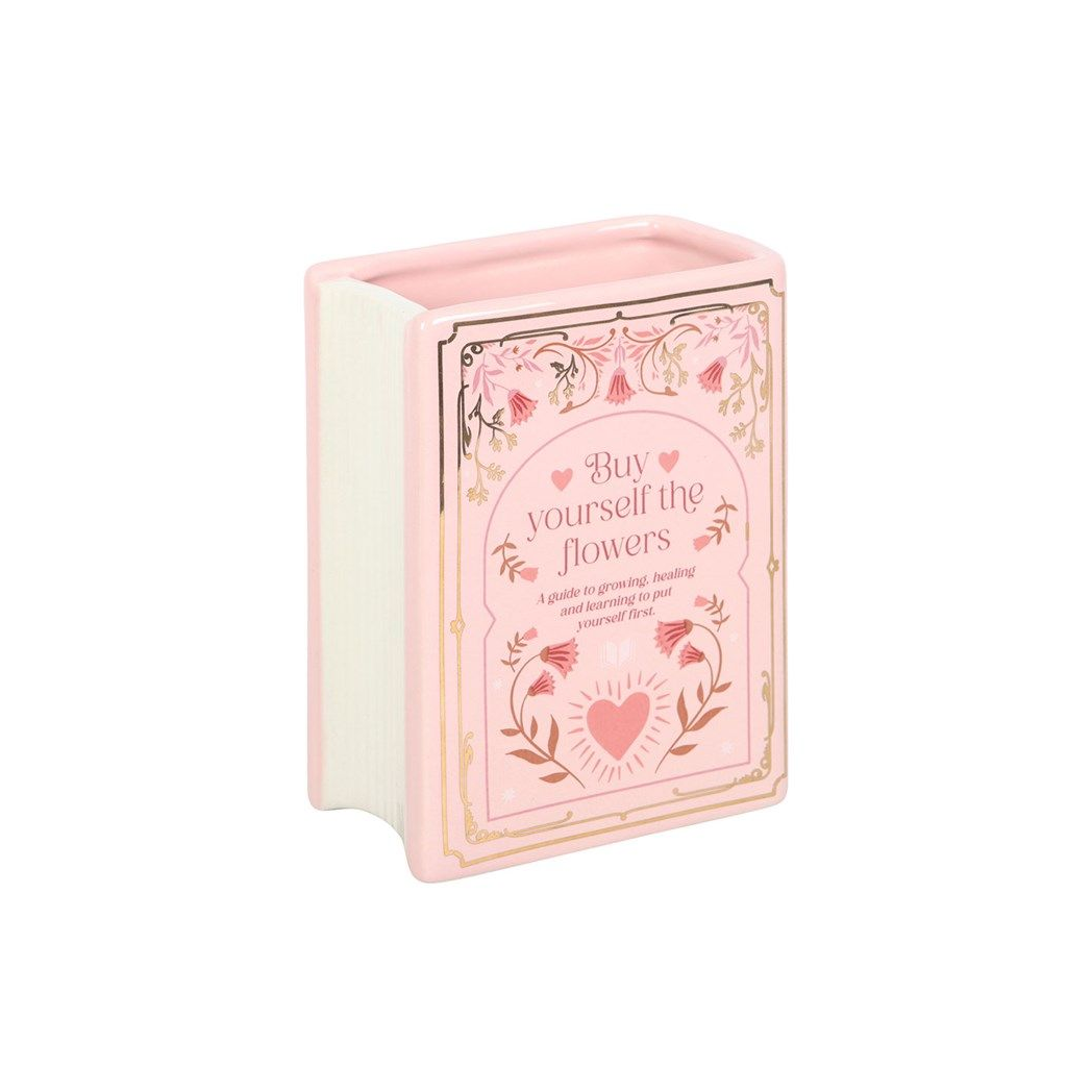Pink Book Shaped Vase