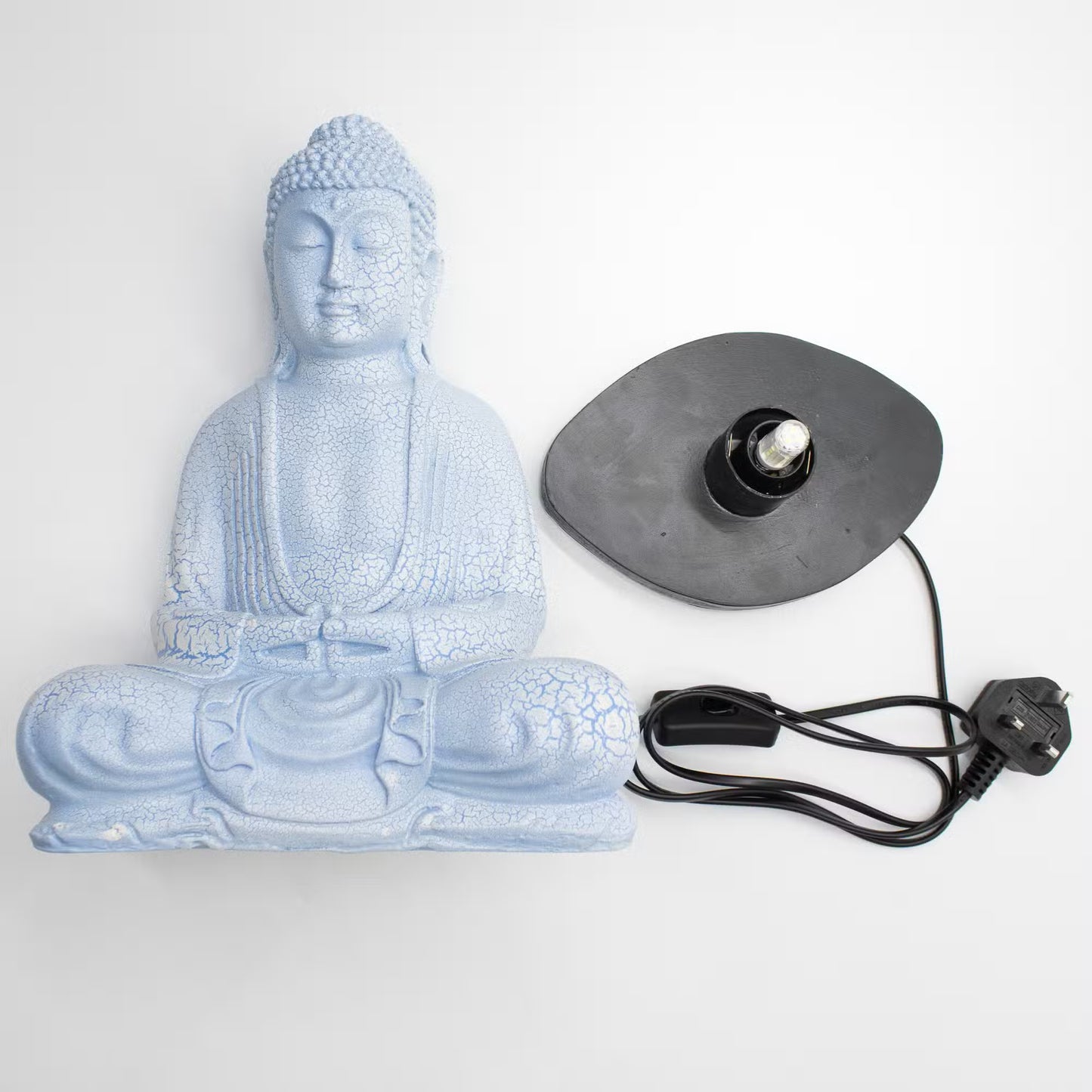 Meditation Buddha Lamp Sky Blue, Lavender, Cherry