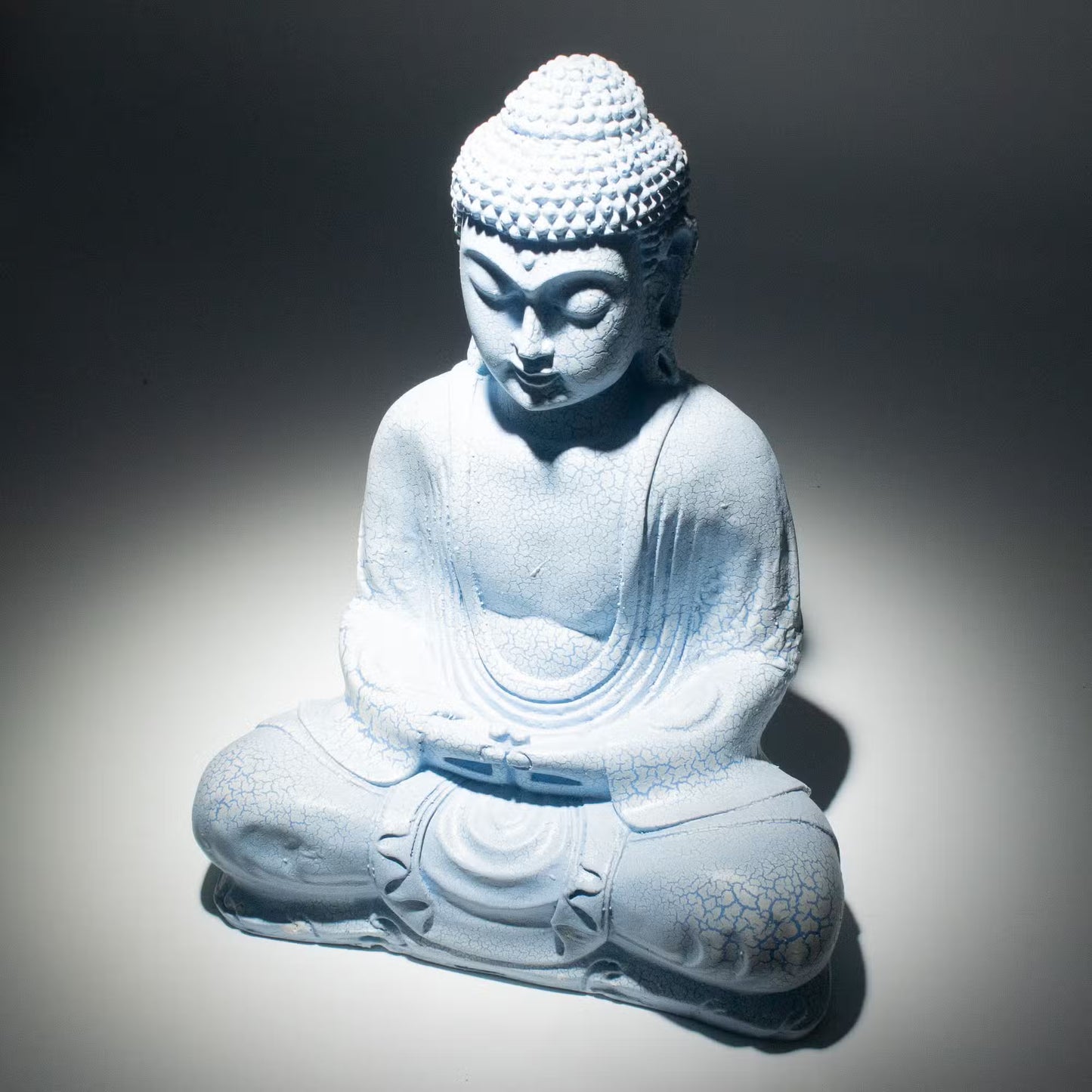 Meditation Buddha Lamp Sky Blue, Lavender, Cherry