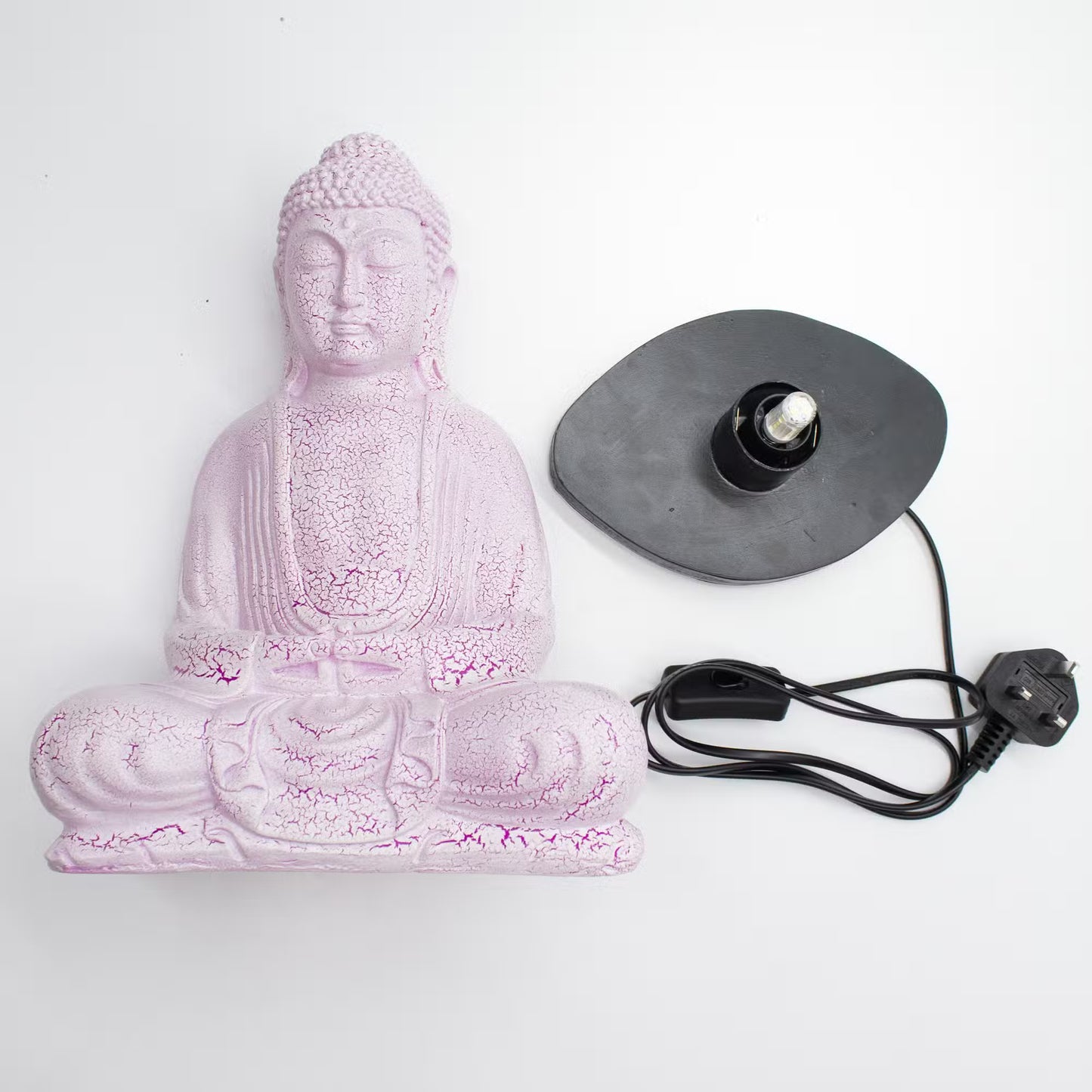 Meditation Buddha Lamp Sky Blue, Lavender, Cherry