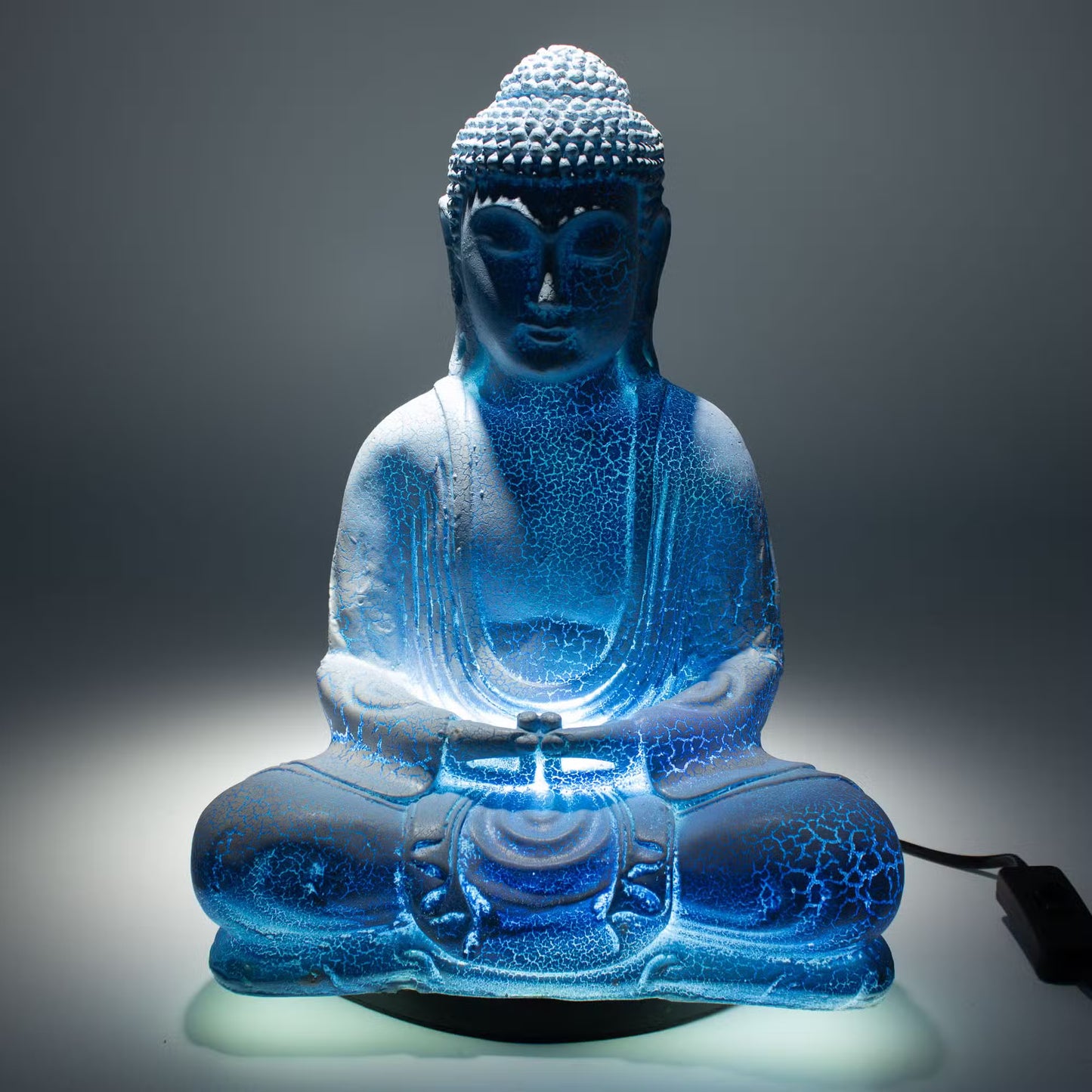Meditation Buddha Lamp Sky Blue, Lavender, Cherry