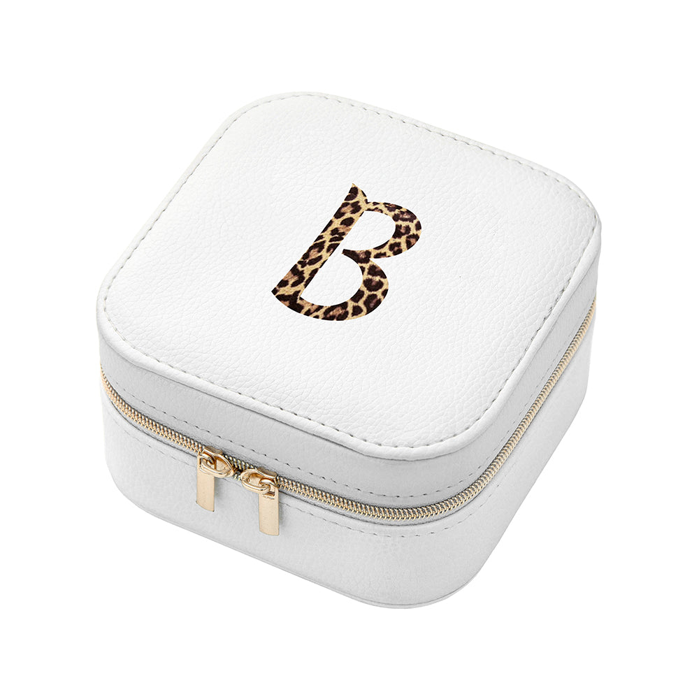 Personalised Animal Print Travel Jewellery Case