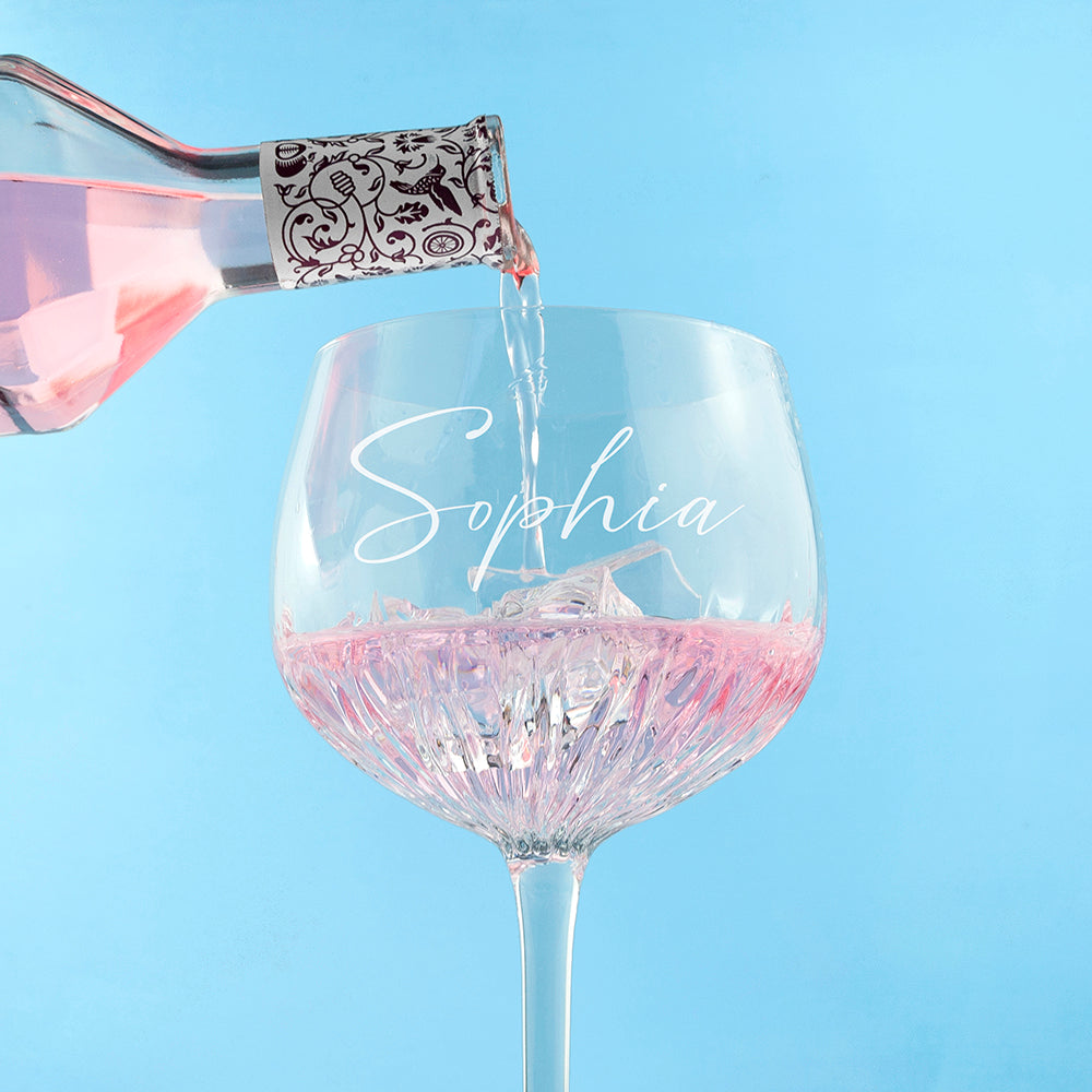Personalised Crystal Gin Glass