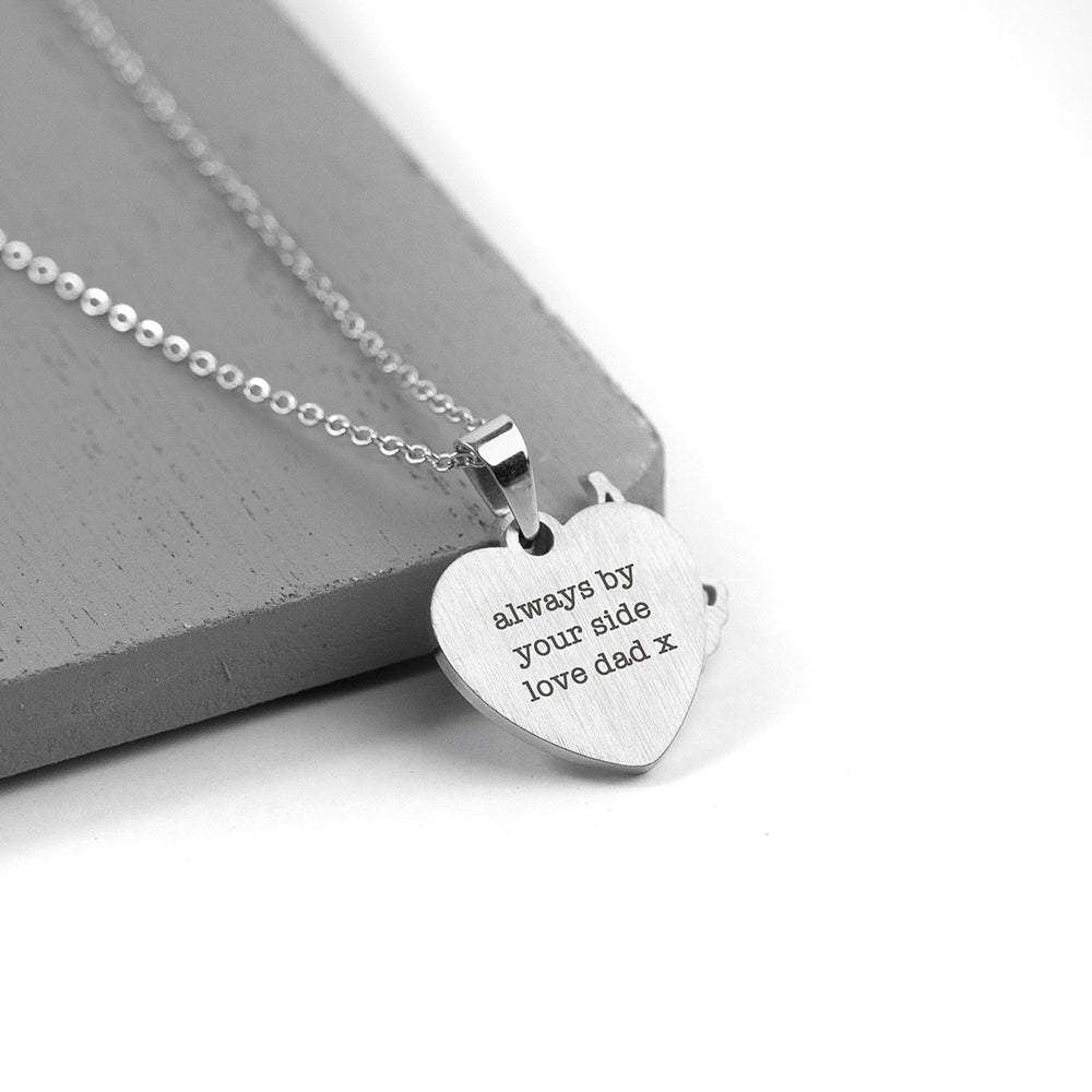 Personalised Guardian Angel Necklace Silver or Gold