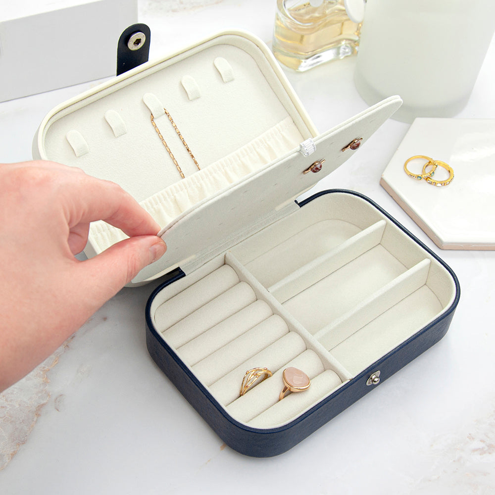 Midnight Blue Jewellery Case Personalise