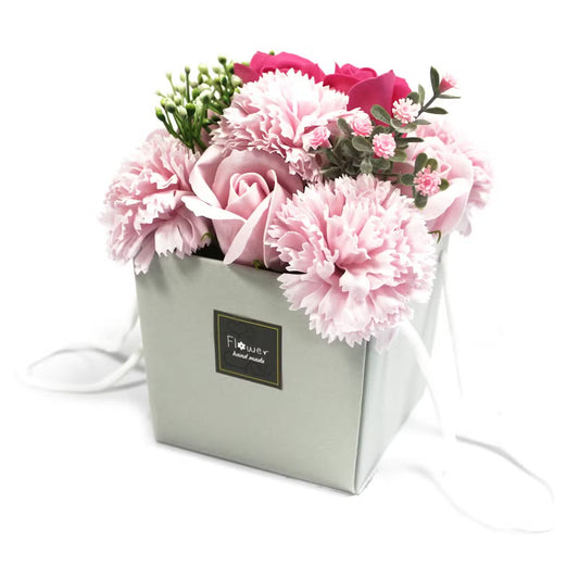 Soap Flower Bouquet Pink Rose And Carnation