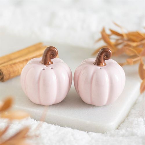 Pink Pumpkin Salt And Pepper Skakers