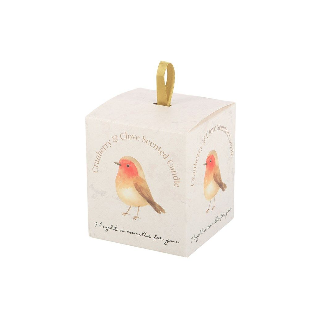 Robin Remembrance Cranberry And Clove Candle