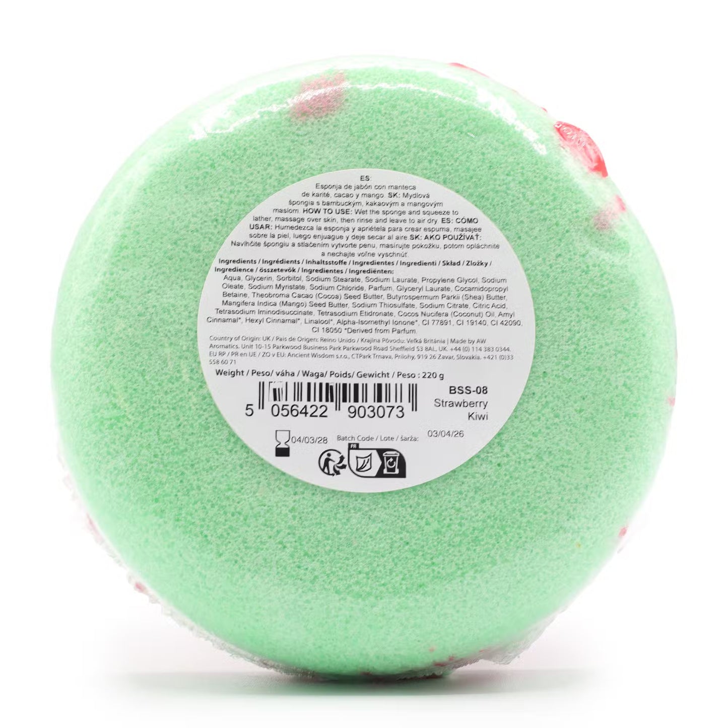 Soap Sponge Strawberry Kiwi