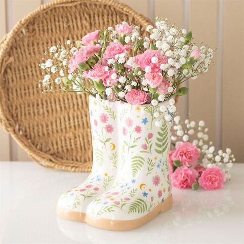 Floral Print Welly Boot Planter - ARRIVING AUGUST